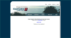 Desktop Screenshot of cconline.coastccu.org